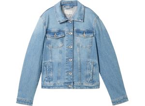 4067672205382 - TOM TAILOR Jeansjacke Kentkragen Brusttaschen für Damen blau L