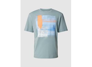 4067672224857 - T-Shirt mit Motiv- und Label-Print