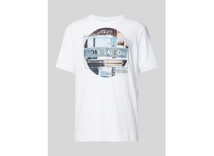 4067672225366 - T-Shirt mit Label-Print