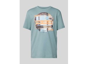 4067672225489 - T-Shirt mit Label-Print