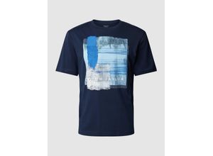 4067672226073 - T-Shirt mit Motiv- und Label-Print