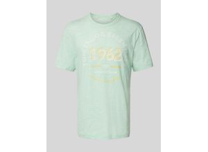 4067672236195 - T-Shirt mit Label-Print