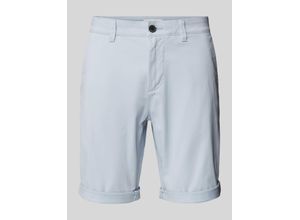 4067672256933 - Slim Fit Chino-Shorts in unifarbenem Design