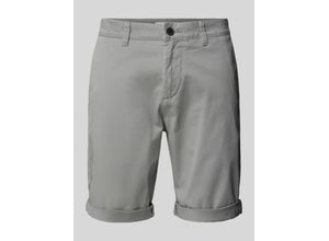 4067672257350 - Slim Fit Chino-Shorts in unifarbenem Design