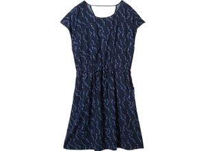 4067672328852 - DENIM TOM TAILOR Shirtkleid Herzchen-Print Tunnelzug für Damen blau L