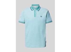 4067672628297 - Regular Fit Poloshirt mit Label-Print