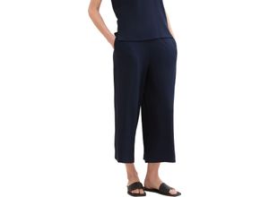 4067672736596 - TOM TAILOR Culotte 7 8-Länge Strukturen-Optik für Damen blau 40 26