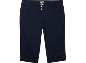 4067672737340 - TOM TAILOR plus Chinobermudas Saum-Aufschlag für Damen blau 50