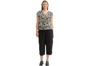 4067672767224 - TOM TAILOR plus Culotte 3 4-Länge für Damen schwarz 48 26