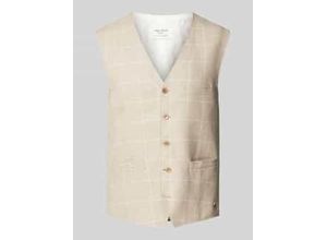 4067677492091 - Regular Fit Anzugweste aus hochwertigem Leinen-Mix Modell WILSON