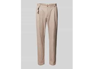 4067677628421 - Tapered Fit Bundfaltenhose mit Applikation Modell Olf 4067677628421 - Tapered Fit Bundfaltenhose mit Applikation Modell Olf