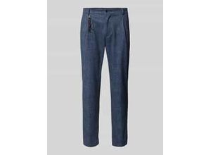 4067677742851 - Regular Fit Bundfaltenhose mit Applikation Modell Olf