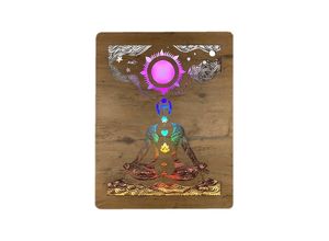 4067794050785 - WohndesignPlus LED-Bild LED-Wandbild Chakra 70cm x 90cm mit 230V Esoterik