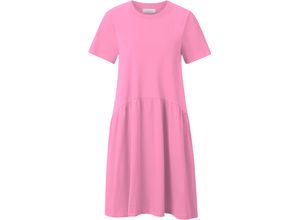 4067869259334 - rich&royal Shirtkleid Kurzarm knielang für Damen pink L