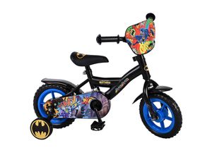 4067872083889 - TPFSports DC Batman Kinderfahrrad - Jungen - 10 Zoll - Fester Gang - Schwarz