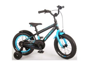 4067872084091 - TPFSports Rocky Kinderfahrrad - Jungen - 14 Zoll - Rücktritt + Handbremse - Grau