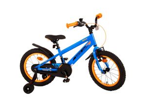 4067872084183 - TPFSports Rocky Kinderfahrrad - Jungen - 16 Zoll - Rücktritt + Handbremse - Blau