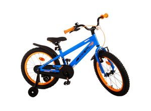 4067872084299 - TPFSports Rocky Kinderfahrrad - Jungen - 18 Zoll - Rücktritt + Handbremse - Blau