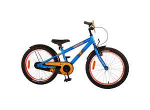 4067872143569 - TPFSports NERF Kinderfahrrad - Jungen - 20 Zoll - 2 Handbremsen - Satinblau