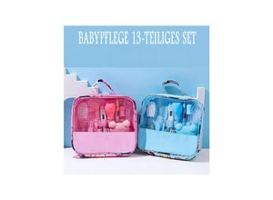 4067872151953 - TPFBeauty Babypflege-Set 13-teilig mit Badewannen-Thermometer Blau