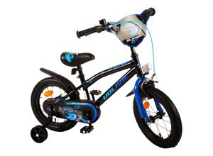 4067872152523 - TPFSports Super GT Kinderfahrrad - Jungen - 14 Zoll - Rücktritt + Handbremse - Blau