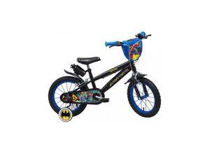 4067872154817 - TPFSports DC Batman Kinderfahrrad - Jungen - 14 Zoll - 2 Handbremsen - Schwarz