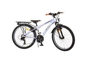 4067872154985 - TPFSports Cross Kinderfahrrad - Jungen - 2 Handbremsen - 18 Gänge - 24 Zoll - Blau