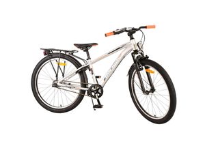 4067872155005 - TPFSports Cross Kinderfahrrad - Jungen - Rücktritt + Handbremse - 3 Gänge - 24 Zoll - Silber