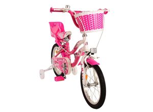 4067872156088 - TPFSports Lovely Kinderfahrrad - Mädchen - 16 Zoll - 2 Handbremsen - Rot