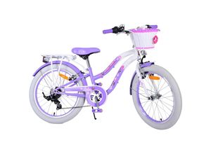 4067872156156 - TPFSports Lovely Kinderfahrrad - Mädchen - 20 Zoll - 2 Handbremsen - 7 Gänge - Lila