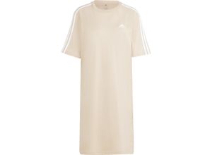 4067886410589 - adidas Sportswear Shirtkleid Knielänge Kurzarm für Damen beige S