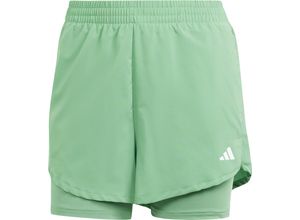 4067887130141 - adidas Trainingshose Min 2in1 atmungsaktiv feuchtigkeitsableitend für Damen grün S