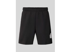 4067892633422 - Regular Fit Sweatshorts mit Label-Detail