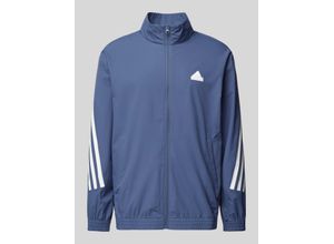 4067892722140 - adidas Trainingsjacke Future Icons Stehkragen Seitentaschen für Herren blau L