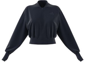 4067894328579 - adidas Sweatshirt Stehkragen Reißverschluss für Damen blau S