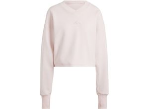 4067894449298 - adidas Sweatshirt Daumenlöcher überschnittene Schultern für Damen pink M