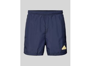 4067894619172 - Regular Fit Shorts mit Label-Detail