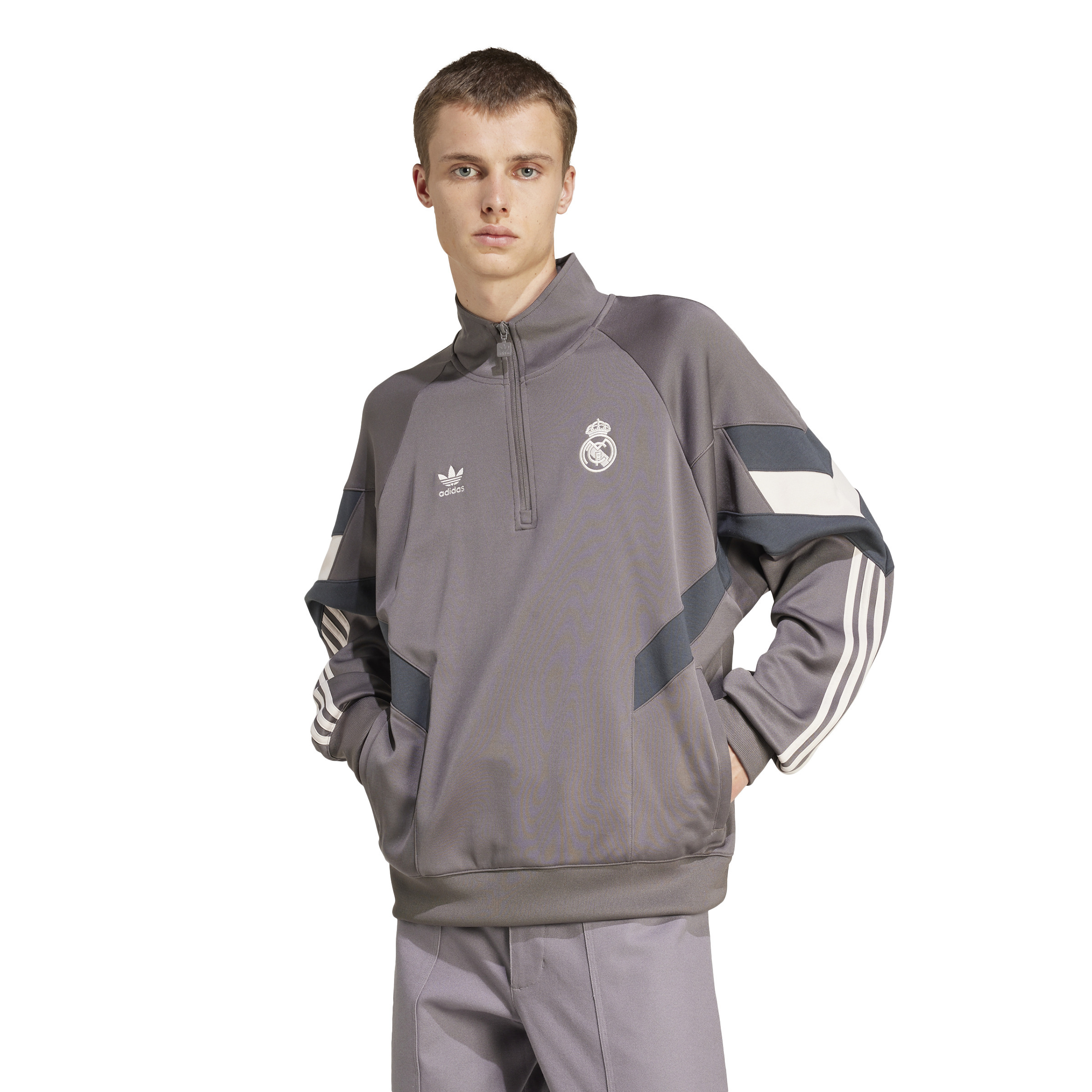 4067896203928 - Sweatshirt 1 4 Reißverschluss Real Madrid 2024 25