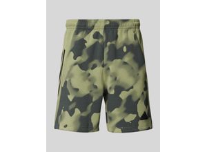 4067896667812 - Regular Fit Sweatshorts mit Label-Detail