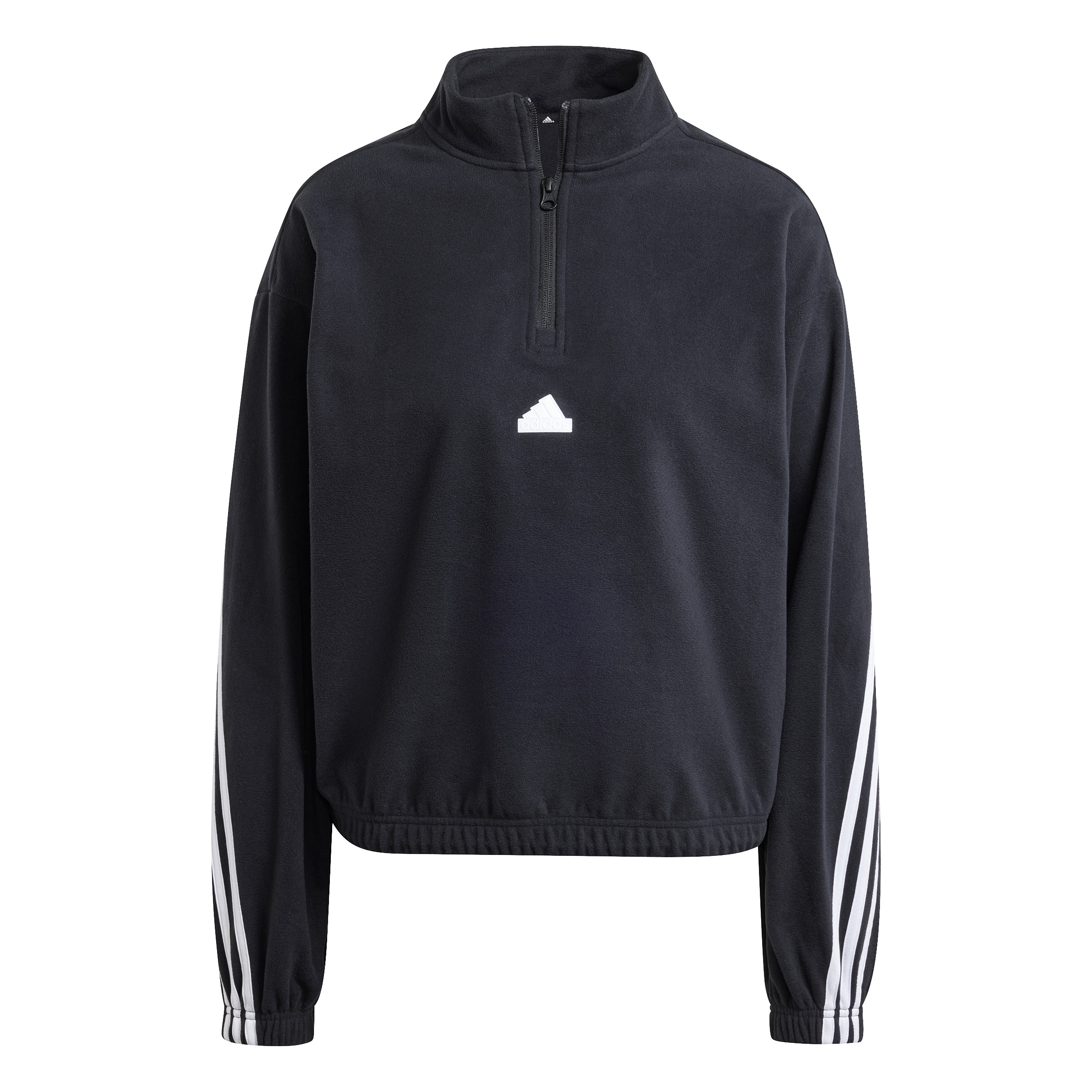 4067896996066 - Damen Sweatshirt mit Viertelreißverschluss adidas Future Icons 3-Stripes