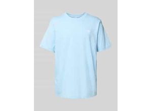 4067902545080 - T-Shirt mit Label-Stitching und Rundhalsausschnitt