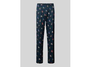 4067946028679 - Relaxed Fit Pyjama-Hose mit Motiv-Print Modell SLEDGE RIDE