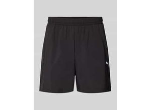 4067983099540 - Shorts mit Label-Stitching