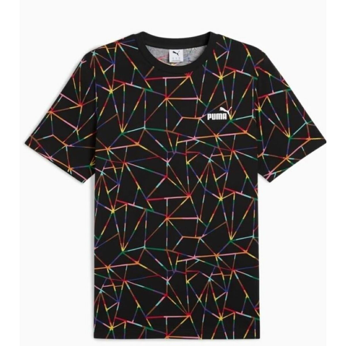 4067983298769 - Herren Kurzarm-T-Shirt LOVE UNITED AOP Tee Schwarz