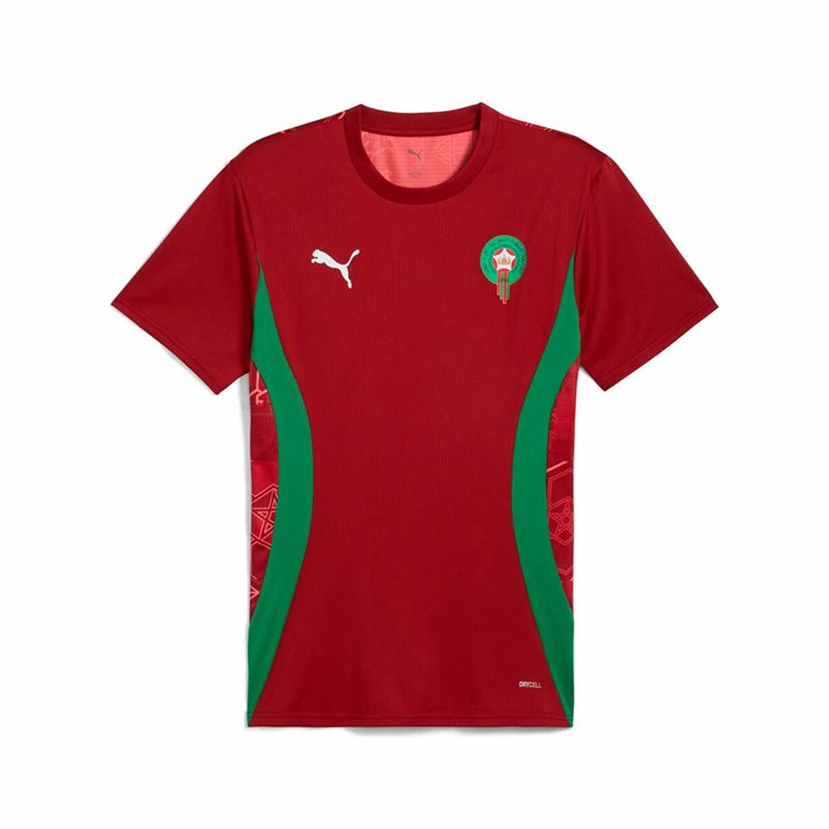4067984337337 - Kurzarm-Fußballtrikot für Herren Marruecos Prematch Ss Rot