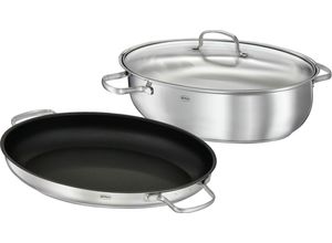 4068047000540 - Premium-Bräter Oval mit Gourmetpfanne EXCLUSIV