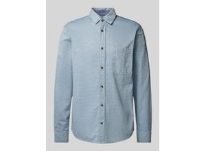 4068127317414 - Regular Fit Hemd mit Strukturmuster aus reiner Baumwolle
