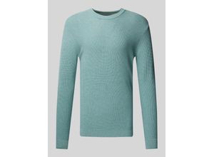 4068127322098 - Regular Fit Strickpullover mit geripptem Rundhalsausschnitt