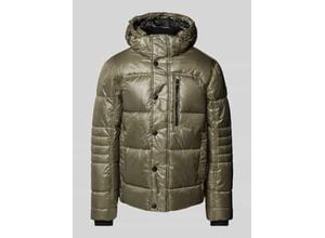 4068127348906 - Regular Fit Steppjacke aus atmungsaktivem Material mit abnehmbarer Kapuze