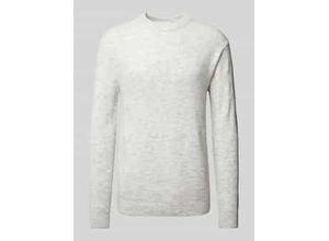 4068127710178 - Regular Fit Strickpullover mit Wolle und Label-Stitching am Ärmel